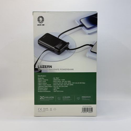 پاور بانک گرین لاین مدل Luzern  باظرفیت 20/000
