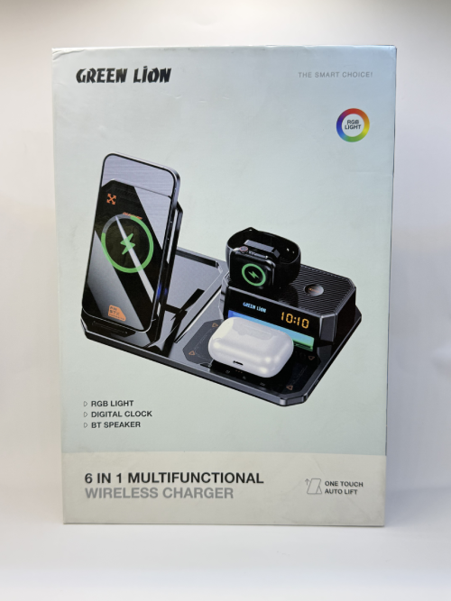 شارژر چندکاره وایرلس ۶ در ۱ گرین لاین (Green Lion 6 IN 1)